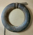 Antique Large 19TH Century American Cast Iron - Hitching Post Ring 10"DX2"H. Fixed Price $350.00.