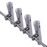 4X 316 Clamp Stainless Steel Marine Boat Fishing Rod Holder 7/8"-1" Rail Mount. Fixed Price $71.59.