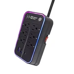Ft. 6-OUTLET Rgb Gaming Surge Protector With 2 Usb-a And 1 Usb-c, Black. Fixed Price $69.99.