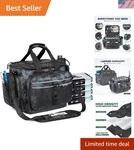 Handy Waterproof Tackle Box - Includes 4 3600 Trays & Rod Holder For Anglers. Fixed Price $97.19.