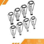 8PCS 3-6MM Fishing Rod Tips Repair Kit Ring Guide Black And Silver. Fixed Price $14.23.