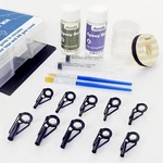 Aventik Fishing Rod Tip Repair Kit Complete With Building Supplies, Black. Fixed Price $11.94.