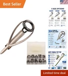50PCS Stainless Steel Fishing Rod Tip Tops: Durable Repair Kit For All Anglers. Fixed Price $39.09.