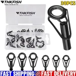 Thkfish 30PCS Fishing Rod Tip Repair Kit Stainless Guide Replacement. Fixed Price $13.99.