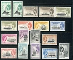 Falkland Islands Dependencies Qe Ii 1954 Definitive Set Sg G26 To G40 Mint. Fixed Price $100.75.