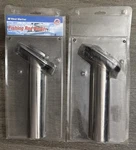 2X West Marine Stamped Stainless Steel Flange Fishing Rod Holder 45* Angle. Fixed Price $24.99.