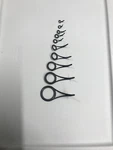 Fuji Byog Fishing Rod Guides Black Frame Oxide Rings. Set Of 10. Fixed Price $10.99.