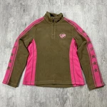 Vtg Y2K Womens Protest Surf Skate Star Logo Tape Sleeve 1/4 Zip Fleece Sz S/m. Fixed Price $34.99.