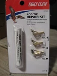 Eagle Claw Fishing Rod Tip Repair Replacement Kit 6/64" - 7/64" 8/64" Gold. Fixed Price $12.57.