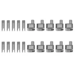 Uxcell 10SETS Zipper Repair Kits, Retainers Box & #10, Metallic Black. Fixed Price $15.71.