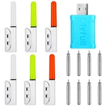 Led Fishing Glow Sticks 6 Pcs With 8 Rechargeable CR425 Batteries Charger. Fixed Price $28.12.