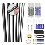 Aventik Fishing Rod Repair Kit Complete With Glue And Tip Replacement, Black. Fixed Price $23.23.