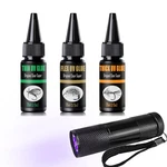 Uv Clear Glue Kit (thick, Thin, Super Flex) + 9 Power Light For Fly Tying,.... Fixed Price $19.19.