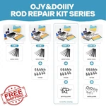 Ojydoiiiy Fishing Rod Repair Kit Carbon Sticks Tips Eyelets Parts. Fixed Price $27.99.