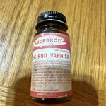 Vintage Bottle Gudebrod #222 Glass Varnish One Fluid Ounce. Fixed Price $16.95.