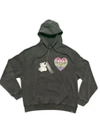 Civilized CV5698 Stained-glass Heart Hoodie Black M Graphic Streetwear Pullover. Fixed Price $84.99.