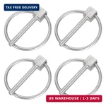 Uxcell 4PCS 1/8" 1" Linch Pin With Ring, Stainless Steel Round. Fixed Price $12.19.
