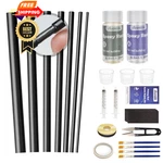 Aventik Fishing Rod Repair Kit Complete With Glue And Tip Replacement, Black. Fixed Price $28.98.