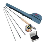 8FANS Portable Fly Fishing Rod And Reel Combo 4-SECTION 9FT 5/6WT. Fixed Price $254.98.